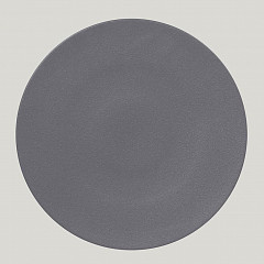 Тарелка круглая плоская RAK Porcelain NeoFusion Stone 24 см (серый цвет) фото