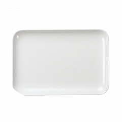 Блюдо прямоугольное с бортом P.L. Proff Cuisine 33,7*23,2*2,5 см White пластик меламин в Москве , фото