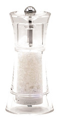 Мельница для соли Bisetti h 13 см, акрил, прозрачная, VERONA 8710S фото