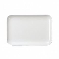 Блюдо прямоугольное с бортом P.L. Proff Cuisine 24,8*17,1*1,9 см White пластик меламин в Москве , фото