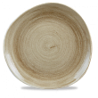 Тарелка мелкая Волна без борта  Stonecast Patina Antique Taupe PAATOG111