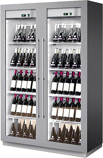 Двухзонный винный шкаф Enofrigo MIAMI B/R RF R ЧЕРНЫЙ СТАТ. A1MIAMIBRSHP/720 фото