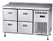 Холодильный стол  СХС-60-01-СО охлаждаемая столешница с бортом (ящики 1/2, ящики 1/2)