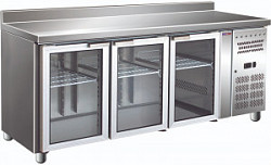 Холодильный стол Cooleq GN3200TNG бортик стеклянная дверь фото