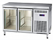 Холодильный стол  СХС-60-01-СО охлаждаемая столешница без борта (дверь-стекло, дверь-стекло)