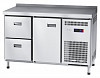 Холодильный стол Abat СХС-60-01-СО охлаждаемая столешница с бортом (дверь, ящики 1/2) фото