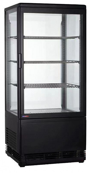 Шкаф-витрина холодильный Cooleq CW-70 Black фото