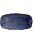 Блюдо прямоугольное без борта  CHEFS Stonecast Patina Cobalt Blue PABLXO111