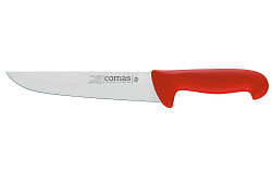 Нож поварской Comas 18 см, L 30 см, нерж. сталь / полипропилен, цвет ручки красный, Carbon (10110) фото
