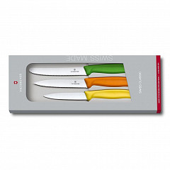 Набор ножей Victorinox с цветными ручками, 3 предмета (70001205) в Москве , фото