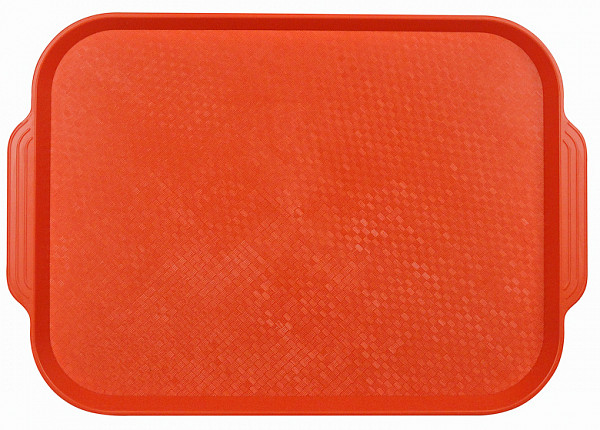 Поднос столовый из полистирола Restola 450х355 мм оранжевый фото