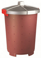 Бак для отходов Restola 45л бордовый фото