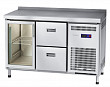Холодильный стол  СХС-60-01-СО охлаждаемая столешница с бортом (ящики 1/2, дверь-стекло)
