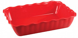 Салатник с волнистым краем Restola 330х265х80 мм красный [422108204] фото
