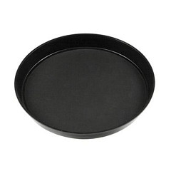 Поднос прорезиненный P.L. Proff Cuisine 32 см h4 см круглый черный Пивной пластик (900010606) фото