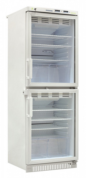 Фармацевтический холодильник Pozis ХФД-280-1 (тонир. дверь) с БУ-М01 фото