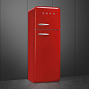 Отдельностоящий двухдверный холодильник Smeg FAB30RRD5 фото