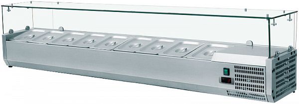 Холодильная витрина для ингредиентов Amitek AK18033 фото