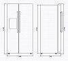 Холодильник side-by-side Ilve ILVE RT 9020 SBS/BK глянцевый черный (сатин.сталь) фото