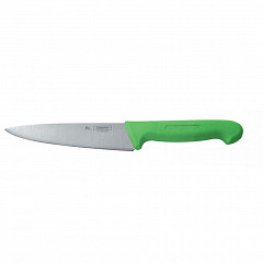 Нож поварской P.L. Proff Cuisine PRO-Line 16 см, зеленая пластиковая ручка в Москве , фото