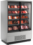 Холодильная горка  FC20-07 VV 1,3-1 0030 STANDARD фронт X1 бок металл с зеркалом (9006-9005)