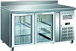 Холодильный стол  GN2200TNG бортик стеклянная дверь