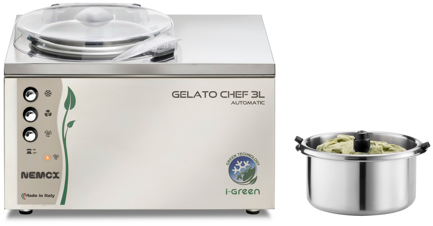 Фризер для мороженого Nemox Gelato Chef 3L Automatic i-Green фото.