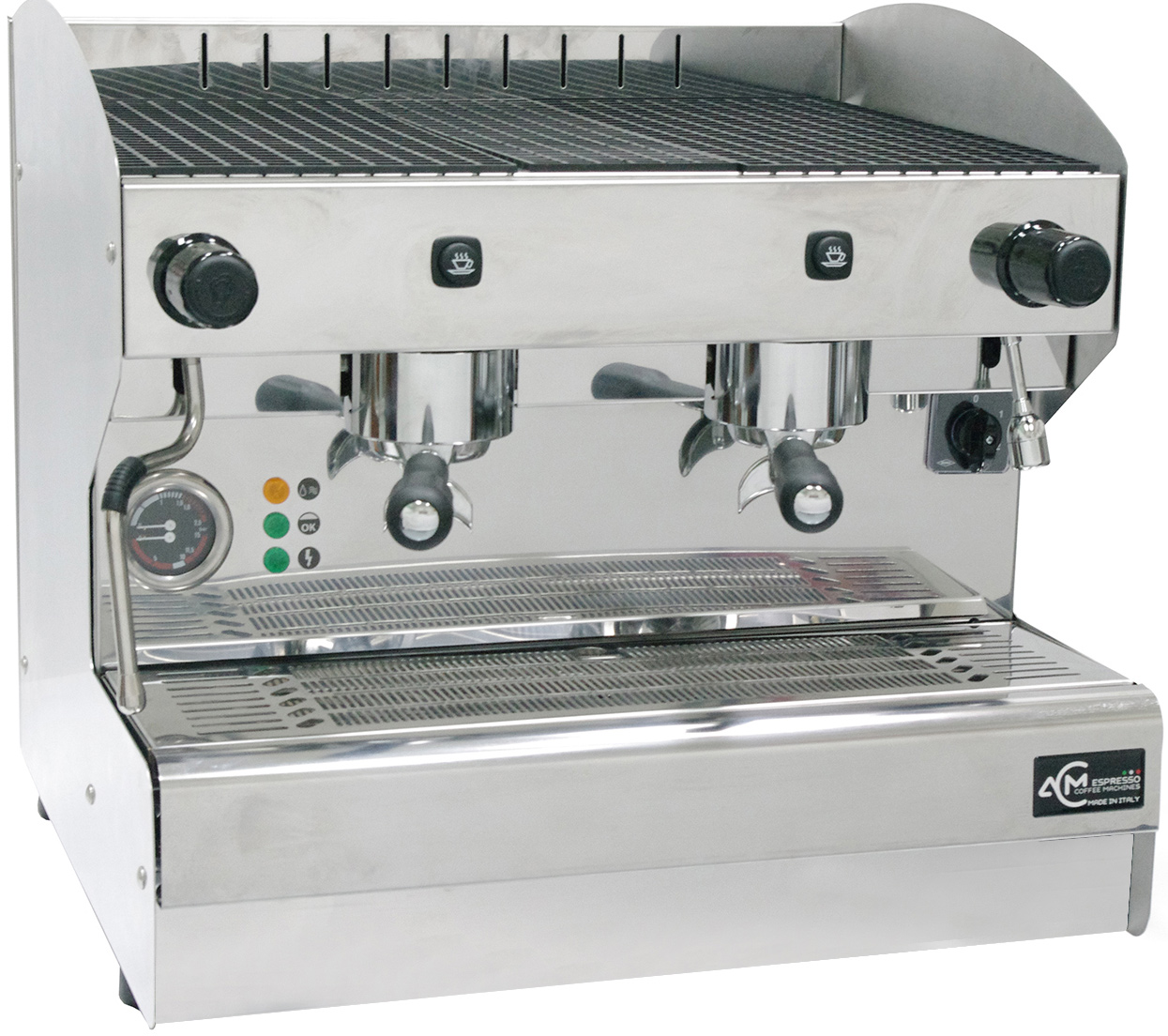 Рожковая кофемашина Acm Rounder 2 GR Compatta Inox (ACMRD002CSIX) фото