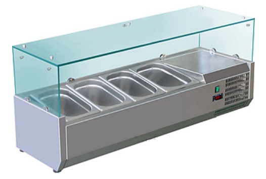 Холодильная витрина для ингредиентов Koreco VRX 1200 395 WN фото