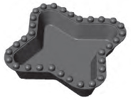 Форма для приготовления тарталеток Pavoni Форма H в Москве , фото 1