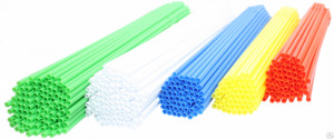 Палочки пластиковые для сахарной ваты Завод пластмасс 128589 (синие) фото