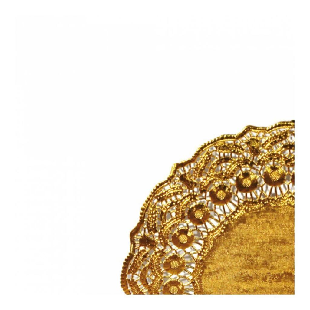 золотая d 12 см, металлизированная целлюлоза, 100 шт - 81210018