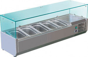 Холодильная витрина для ингредиентов Koreco VRX1200380(395II) фото