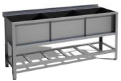 Ванна моечная Gastrolux ВМ3-1453Н/Е в Москве , фото