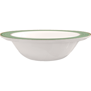 Рио Грин фарфор D = 13, 5см белый, зелен. (03031149) - 03031149