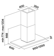 Пристенная вытяжка Falmec Zenith NRS 90 в Москве , фото 3