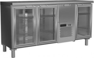 Холодильный стол Россо T57 M3-1-G 9006-1 корпус серый, без борта (BAR-360C) фото