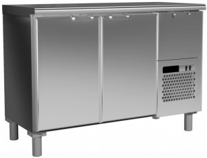 Холодильный стол Россо T57 M2-1 9006-1 корпус серый, без борта (BAR-250) фото