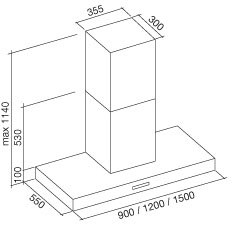 Пристенная вытяжка Falmec Horizon NRS 120 в Москве , фото 2