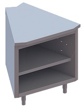 Прилавок неохлаждаемый угловой Apach Chef Line LUCI745 фото