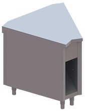 Прилавок неохлаждаемый угловой Apach Chef Line LUC845 фото