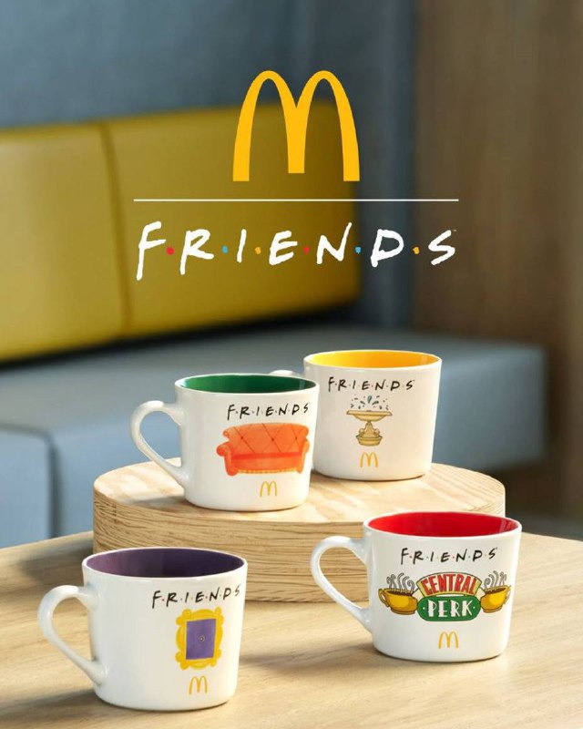 Чешский McDonald’s выпустил кружки по мотивам сериала «Друзья».jpg