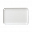 Блюдо прямоугольное с бортом  28,9*20,3*2,3 см White пластик меламин