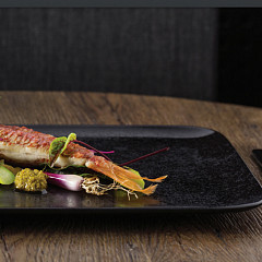 Тарелка квадратная плоская RAK Porcelain Karbon 33*33 см в Москве , фото 3