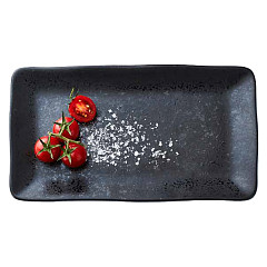 Блюдо прямоугольное Continental Stoneage 28х16 см, графитовое 36STO481-121 в Москве , фото 1