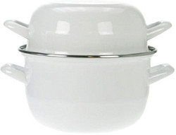 Кастрюля для мидий Cosy&Trendy белая 0,9 л, h 13,5cm d 12cm фото