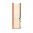 Пакет для хлеба с окном  Feel Green 14+4*48 см, крафт-бумага, 250 шт/уп