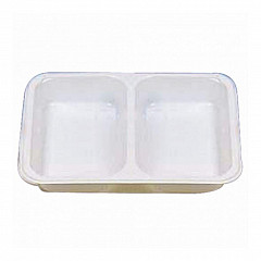 Контейнер двухсекционный Garcia de Pou белый, СВЧ, 22,5*17,5*4,5 см, PP, 125 шт/уп (крышка 81210078) в Москве , фото