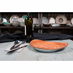 Тарелка P.L. Proff Cuisine Fusion Brown Shore 26,5*22 см в Москве , фото 2