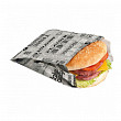 Термо-пакет для бургера  14+7*22см, 500 шт/уп, серебристый, бумага + алюминий